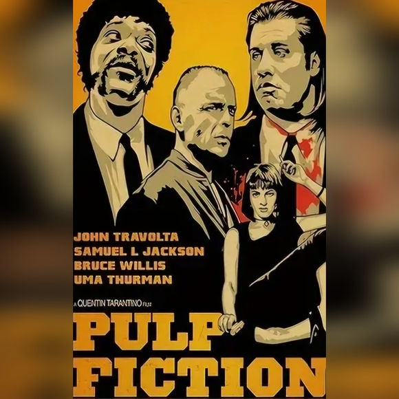 Pulp Fiction Movie Canvas Art Print - Picture 1 of 4